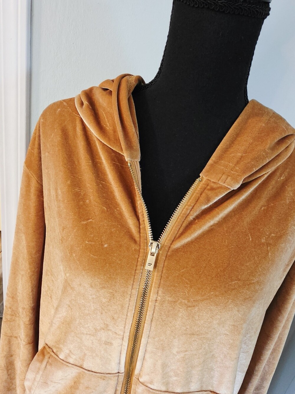 Fabletics Velour Honey Zip-up Hoodie - Picture 3 of 5